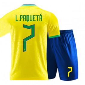 Brasilien Lucas Paquetá 7 2023/2024 Hjemmebanetrøje